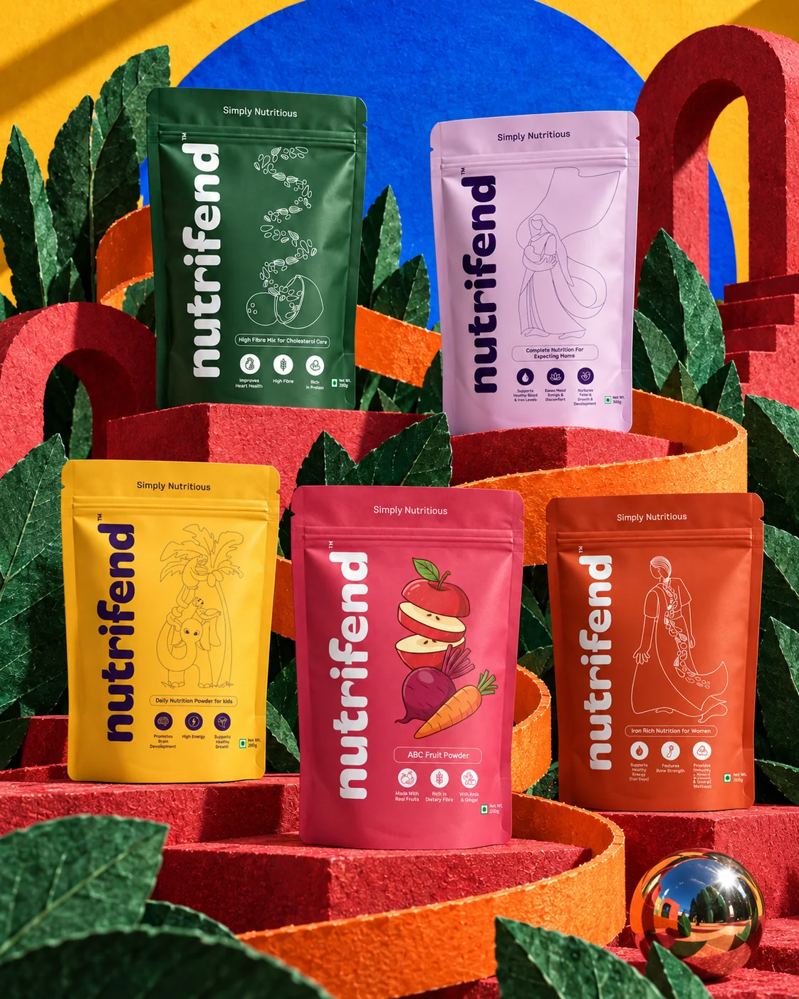 Nutrifend · the packaging family