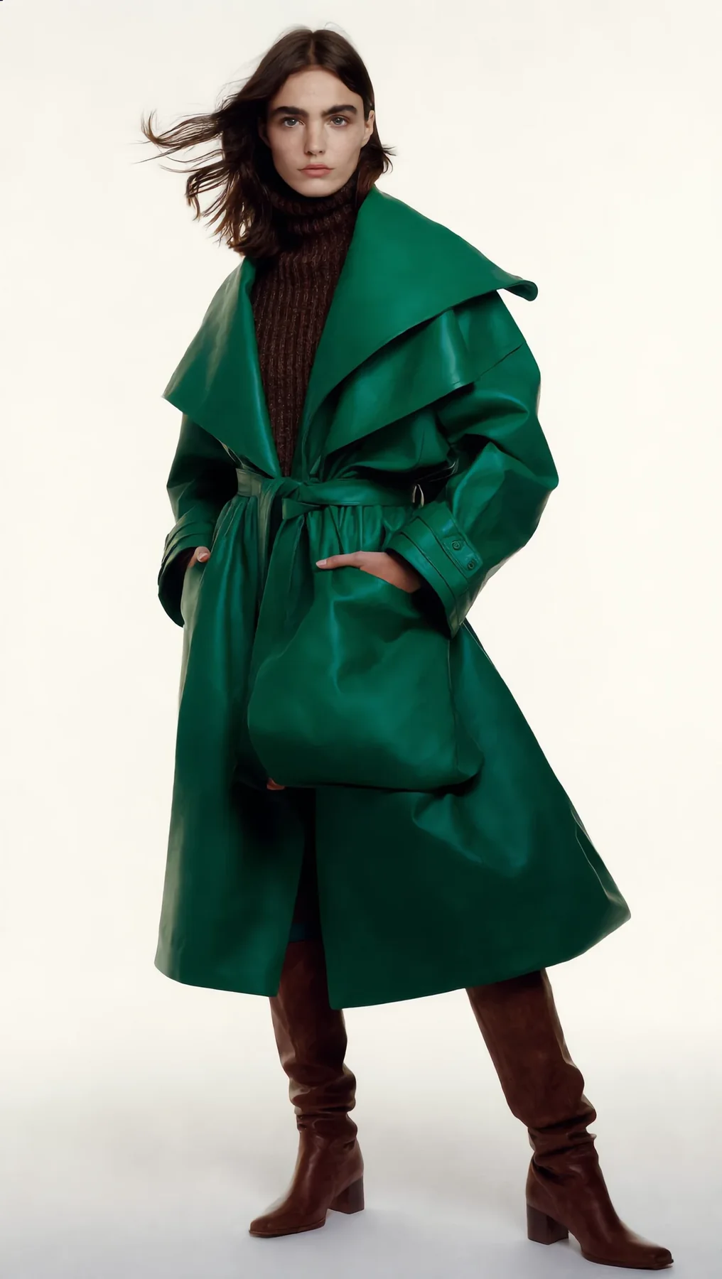 Green coat